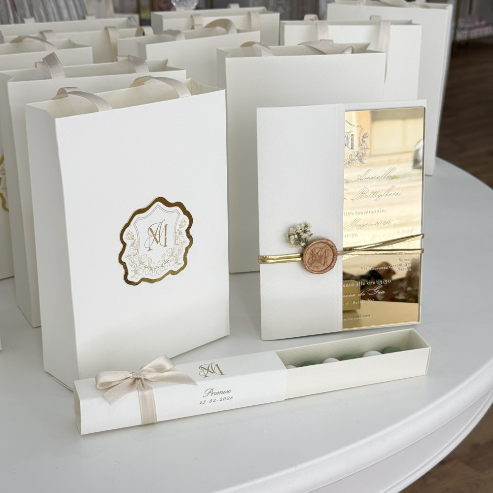 bag invito wedding