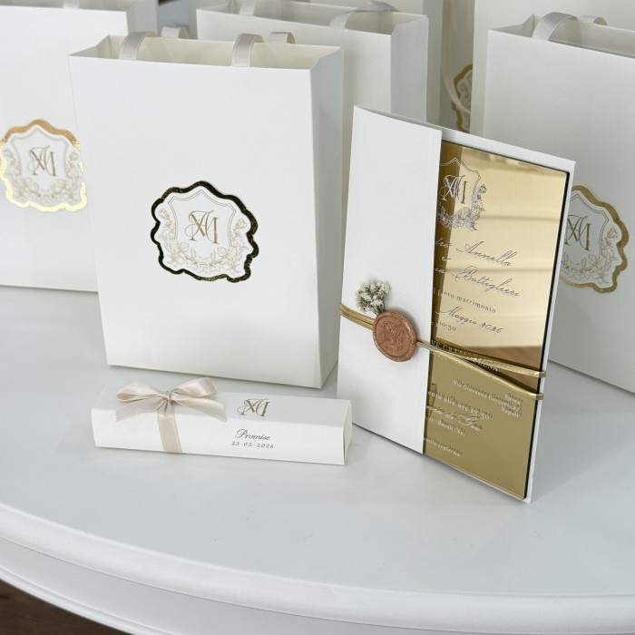 bag invito wedding