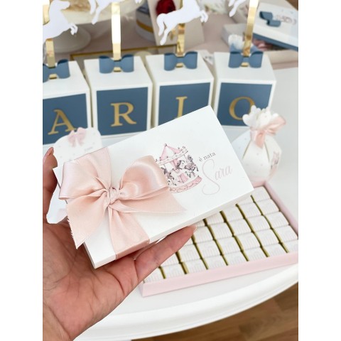 Scatola portaconfetti nascita tema carillon
