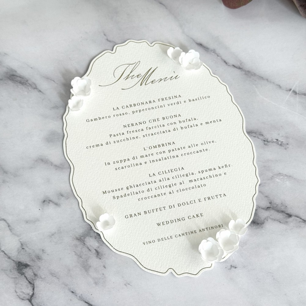 menu matrimonio