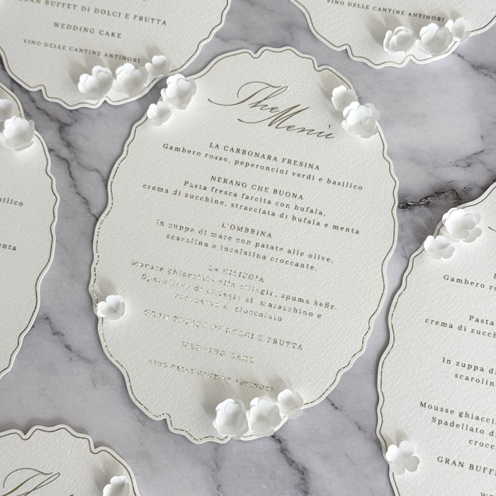 menu matrimonio