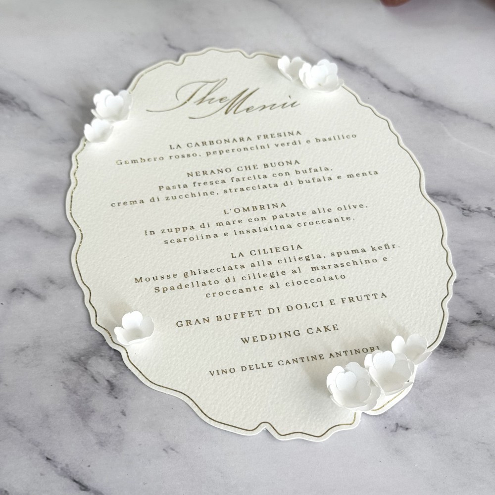 menu matrimonio