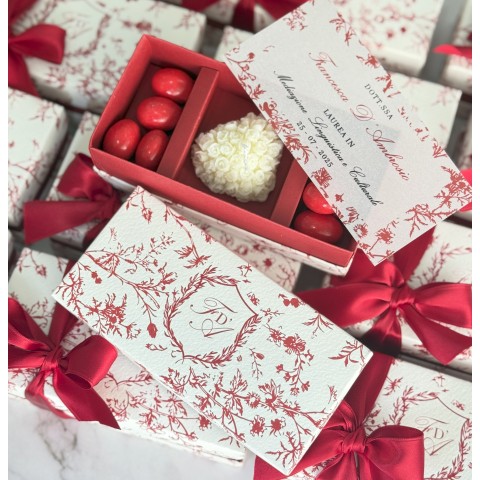 Rimmed Box Red Chic Laurea