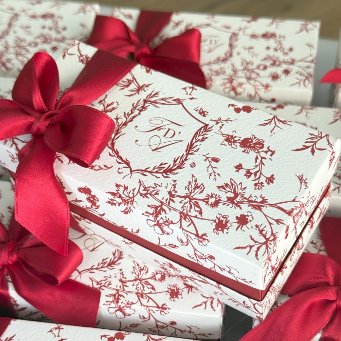 Rimmed Box Red Chic Laurea