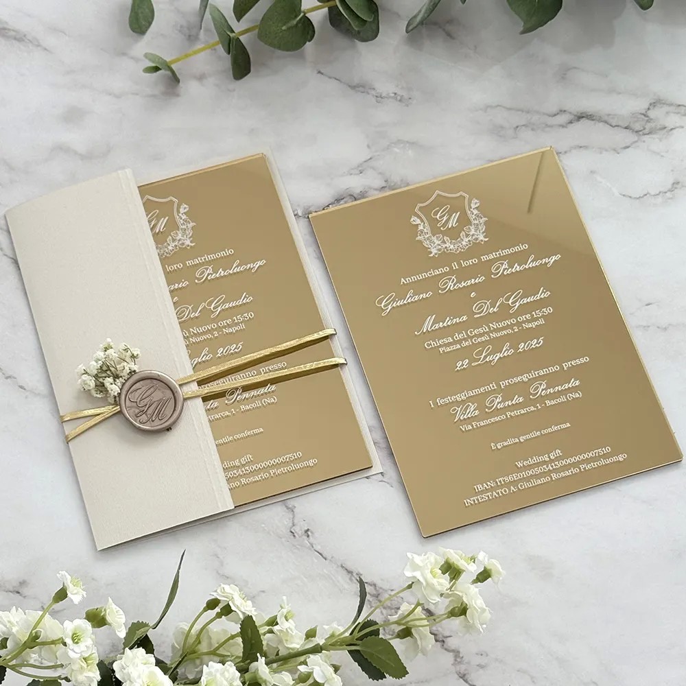 Partecipazione di Nozze Modello Jessica Iside Creazioni