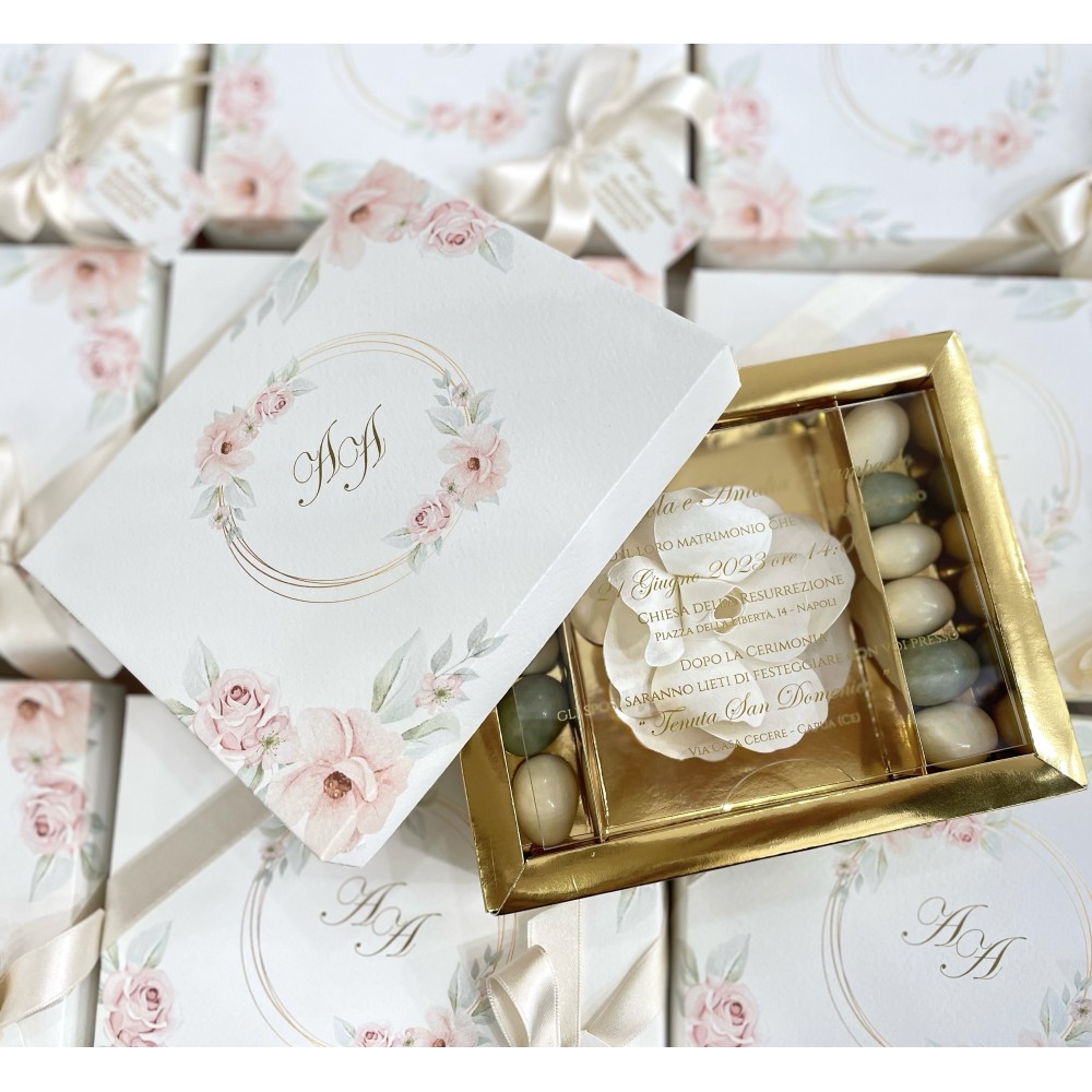 Invito in scatola modello Amalia