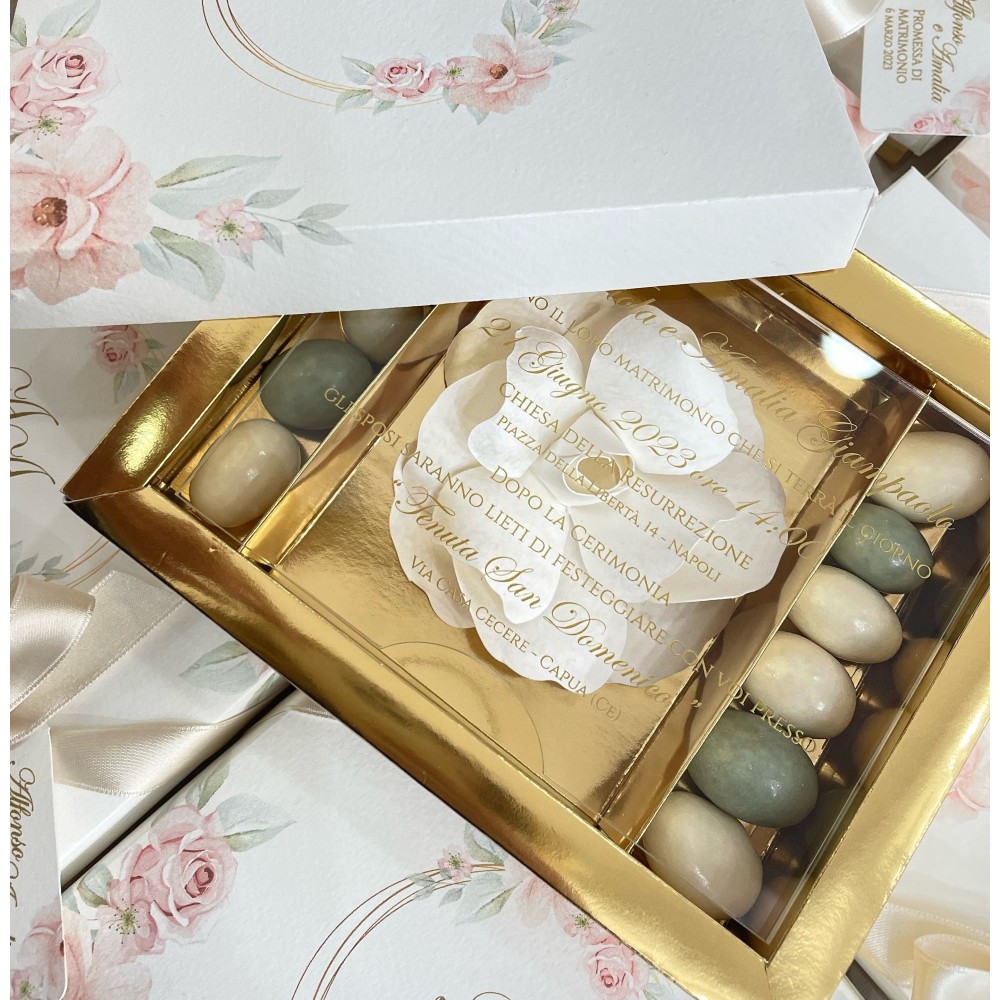 Invito in scatola modello Amalia