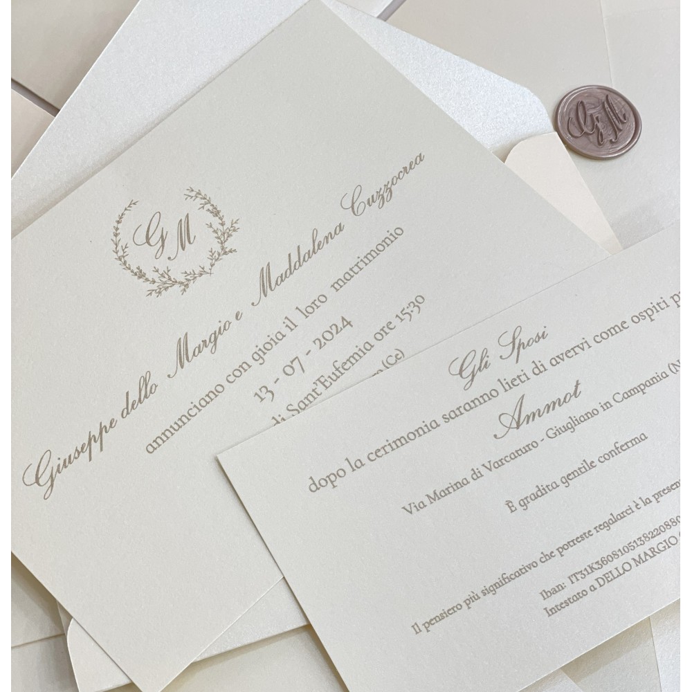 Invito Matrimonio Elegante