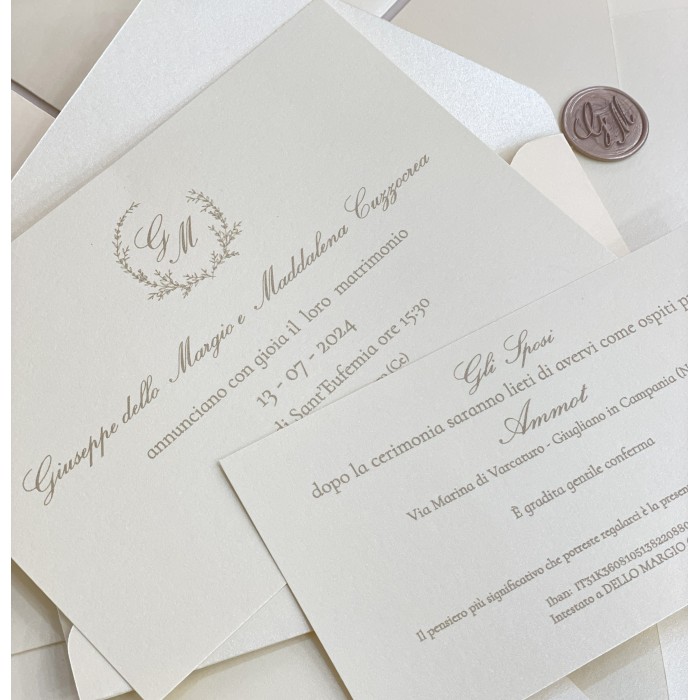 Invito Matrimonio Elegante