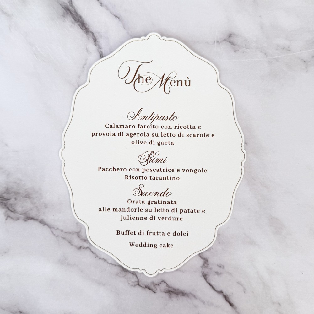 menu matrimonio