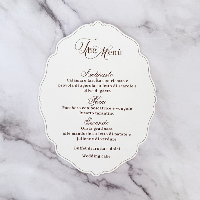 menu matrimonio
