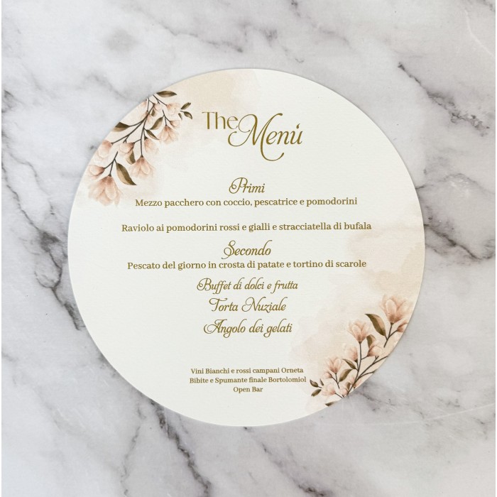 menu matrimonio
