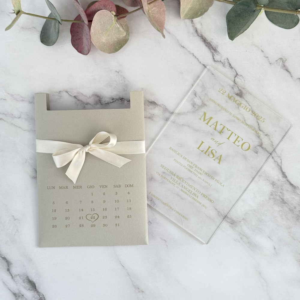 Invito Matrimonio Elegante