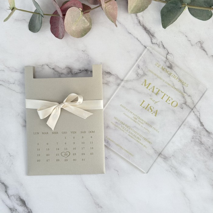 Invito Matrimonio Elegante