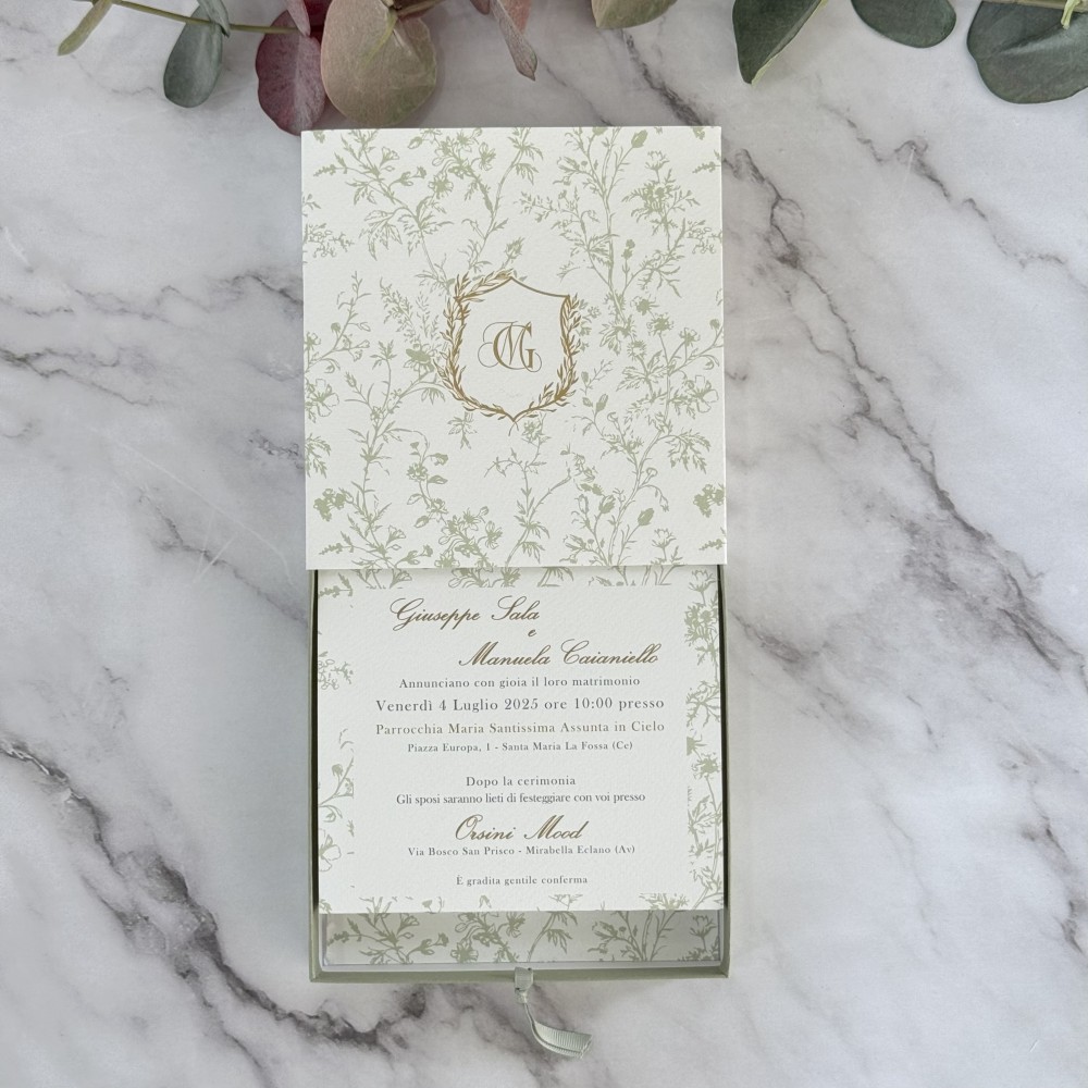 box wedding invito