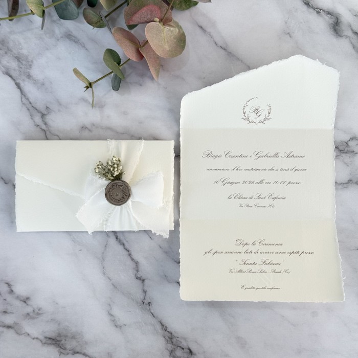 Invito Carta Amalfi - Elisabetta